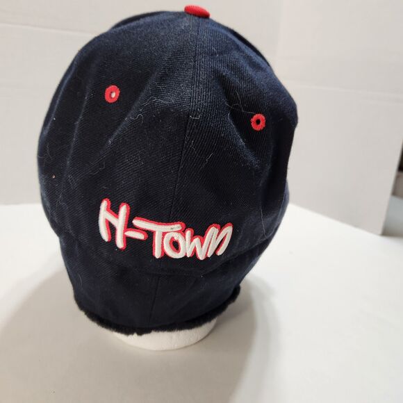Houston Cap W/Ear Muffs Embroidery Graphic Letters & Star - Picture 2 of 6